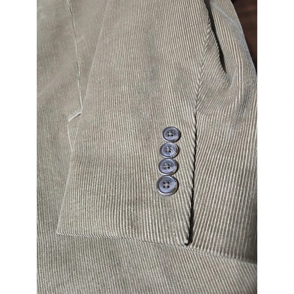 Joseph & Feiss Blazer Men's 50L Tan Corduroy Two Button Sport Coat Jacket
